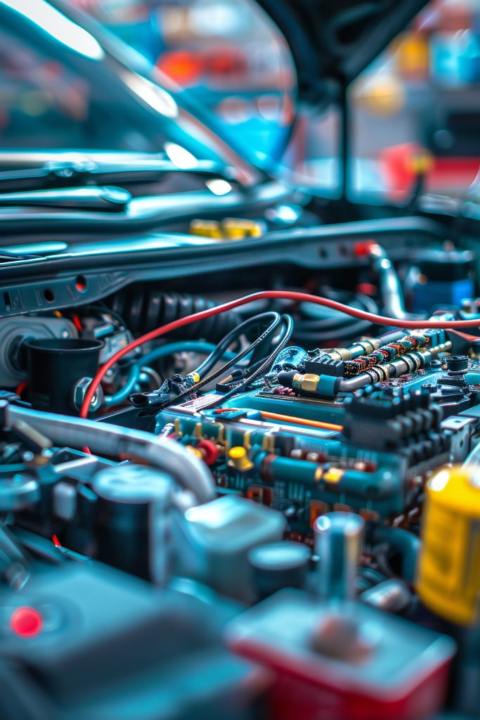 Cleaning solvents Car Electronics Repair Service Background 1 683x1024
