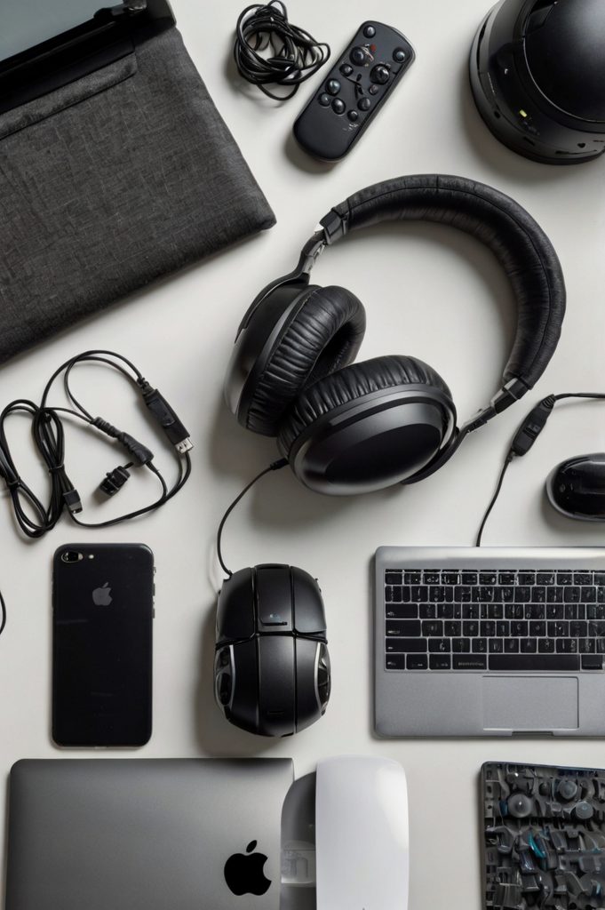 Adhesives & Sealants Laptop With Many Headphones Keyboard It 681x1024