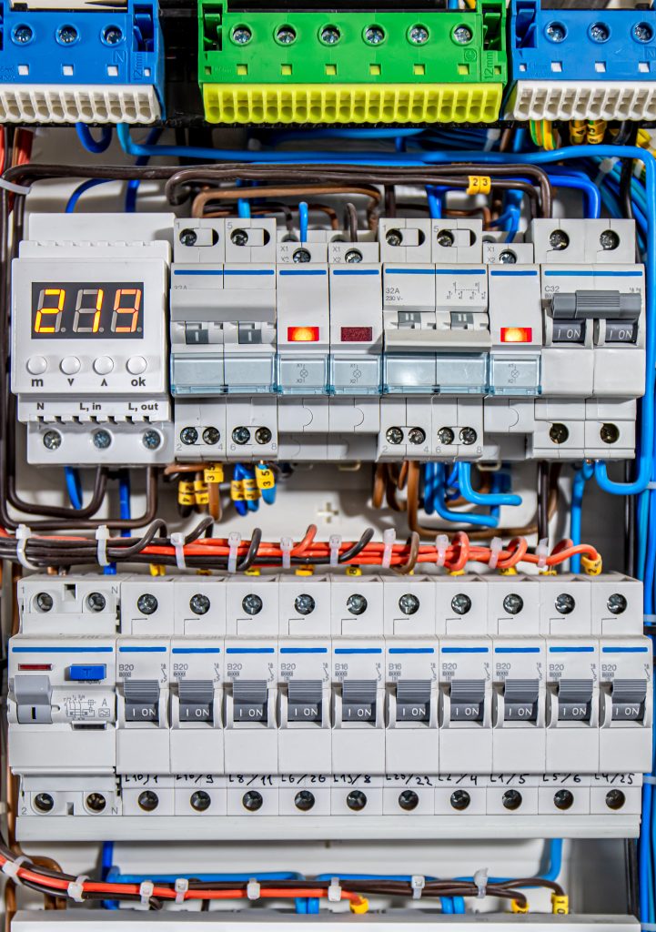 Voltage Distributor With Automatic Switches Electrical Background 721x1024